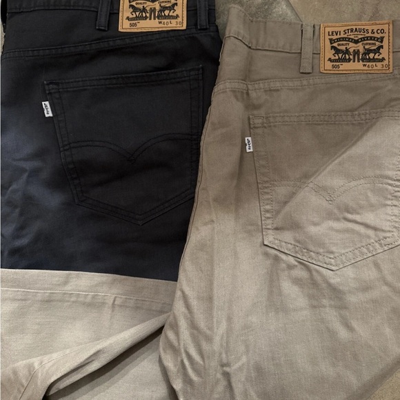 Levi’s Men’s 505 Dress pants, navy blue & tan size size 40/30 - Picture 3 of 4